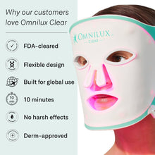Cargar imagen en el visor de la galería, Omnilux led light mask-Clear
